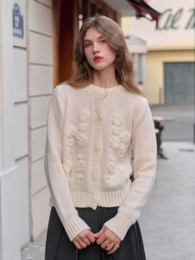 Casual Shirt Armani Round Neck Crochet Sweater