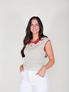 Pat Collar Sweater Quick Change Light Wear