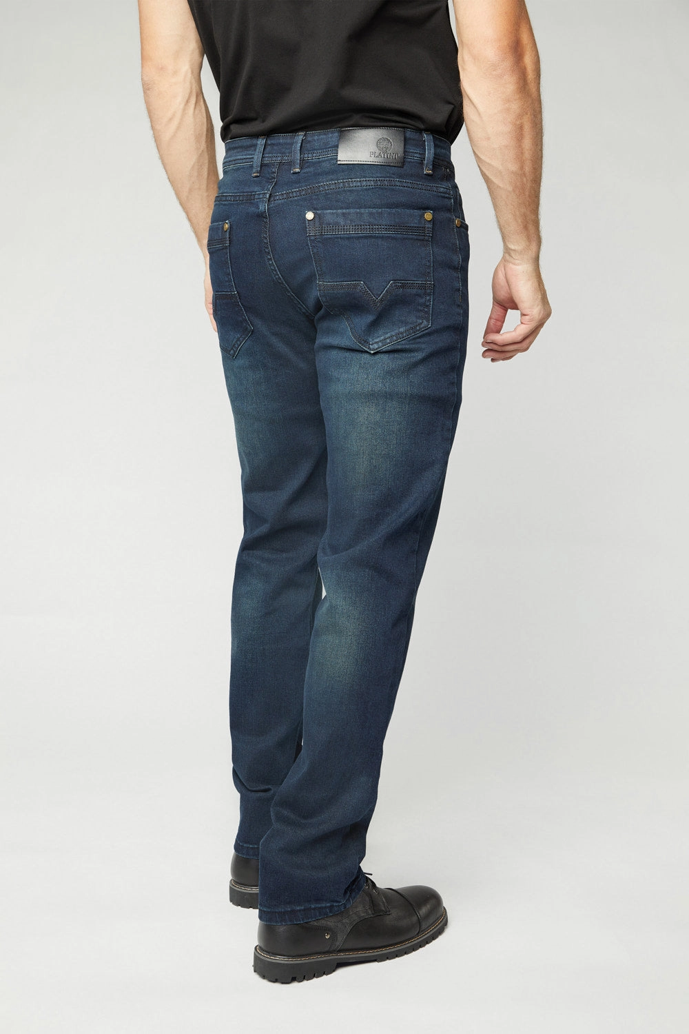 Modern Silhouette Pax Men's Dk Blue Slim Stretch Jeans