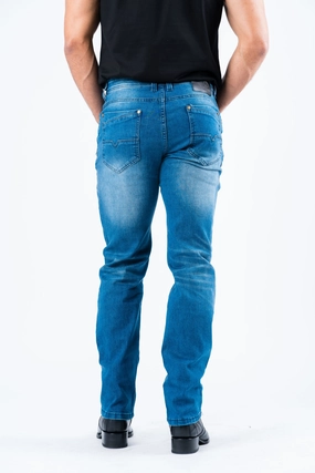 Loose Outdoor Adventure Work Meeting High-End Style Pax Men's Med Blue Slim Stretch Jeans