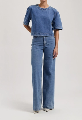 Sara High Loose - Stone Vintage Tagless Design SnagFree Fabric