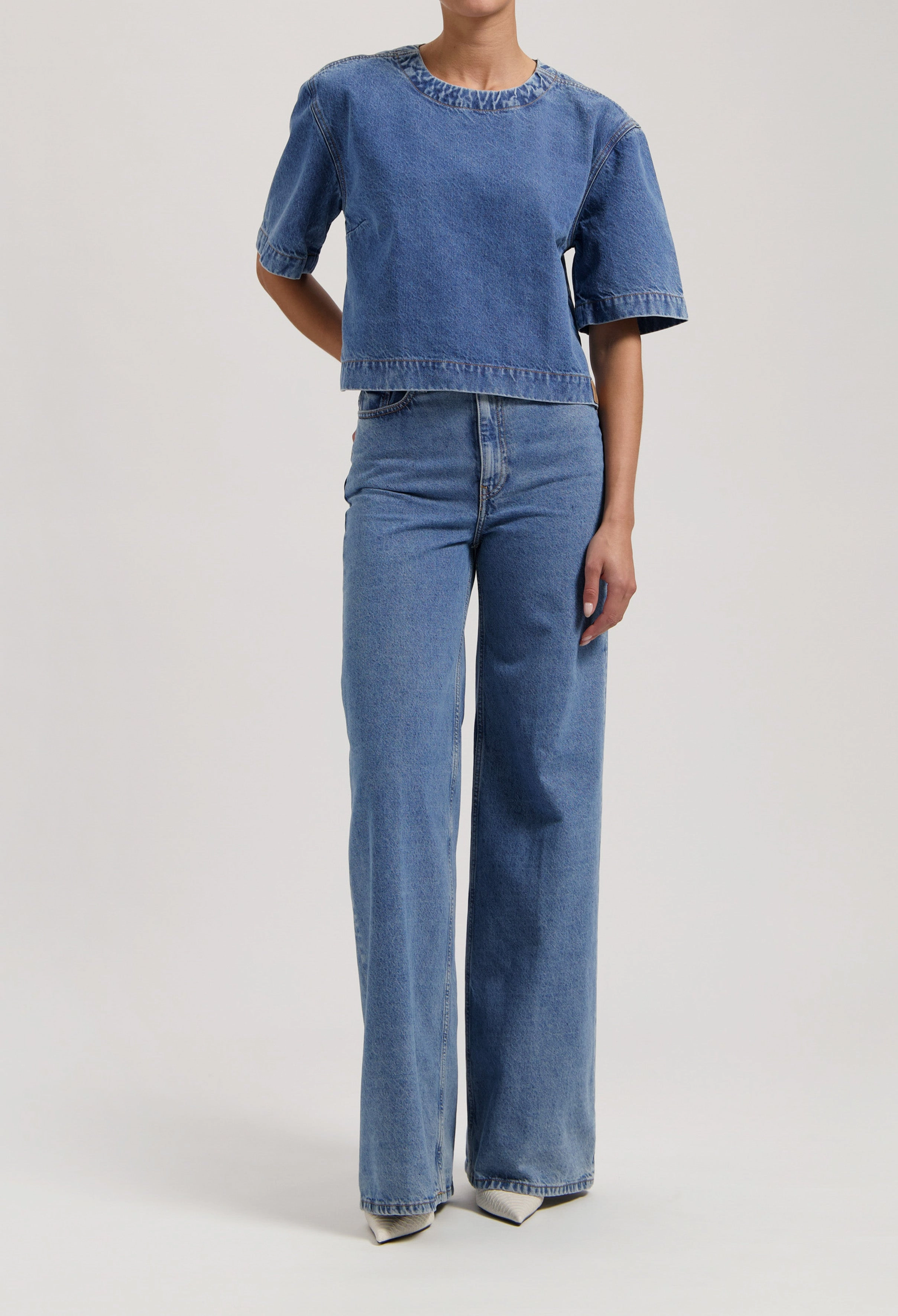 Sara High Loose - Stone Vintage Tagless Design SnagFree Fabric