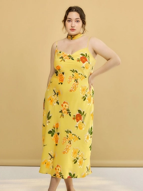 Plus Size Elena Chiffon Dress Art Mood Opaque Core