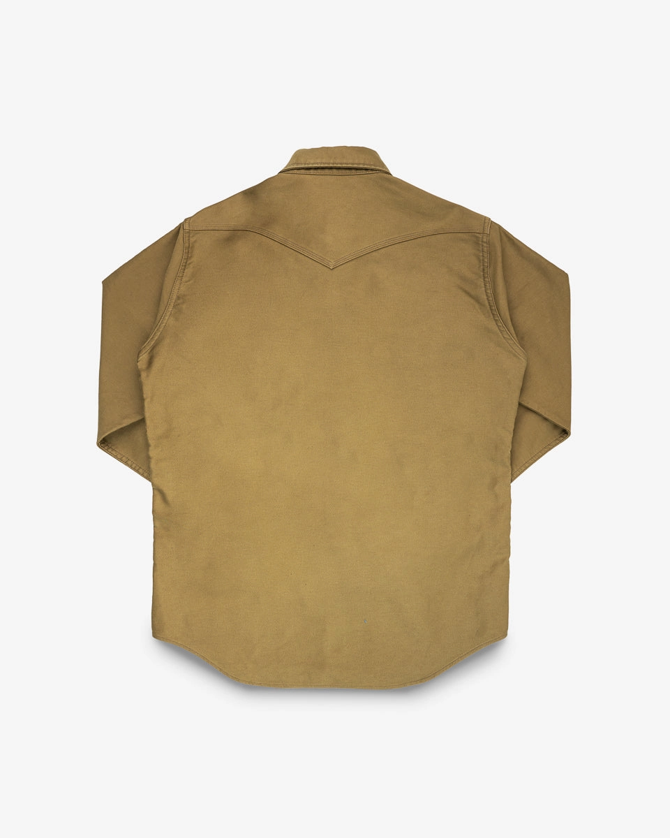 EasyCareMaterial 12oz Military Moleskin Western Shirt - Khaki
