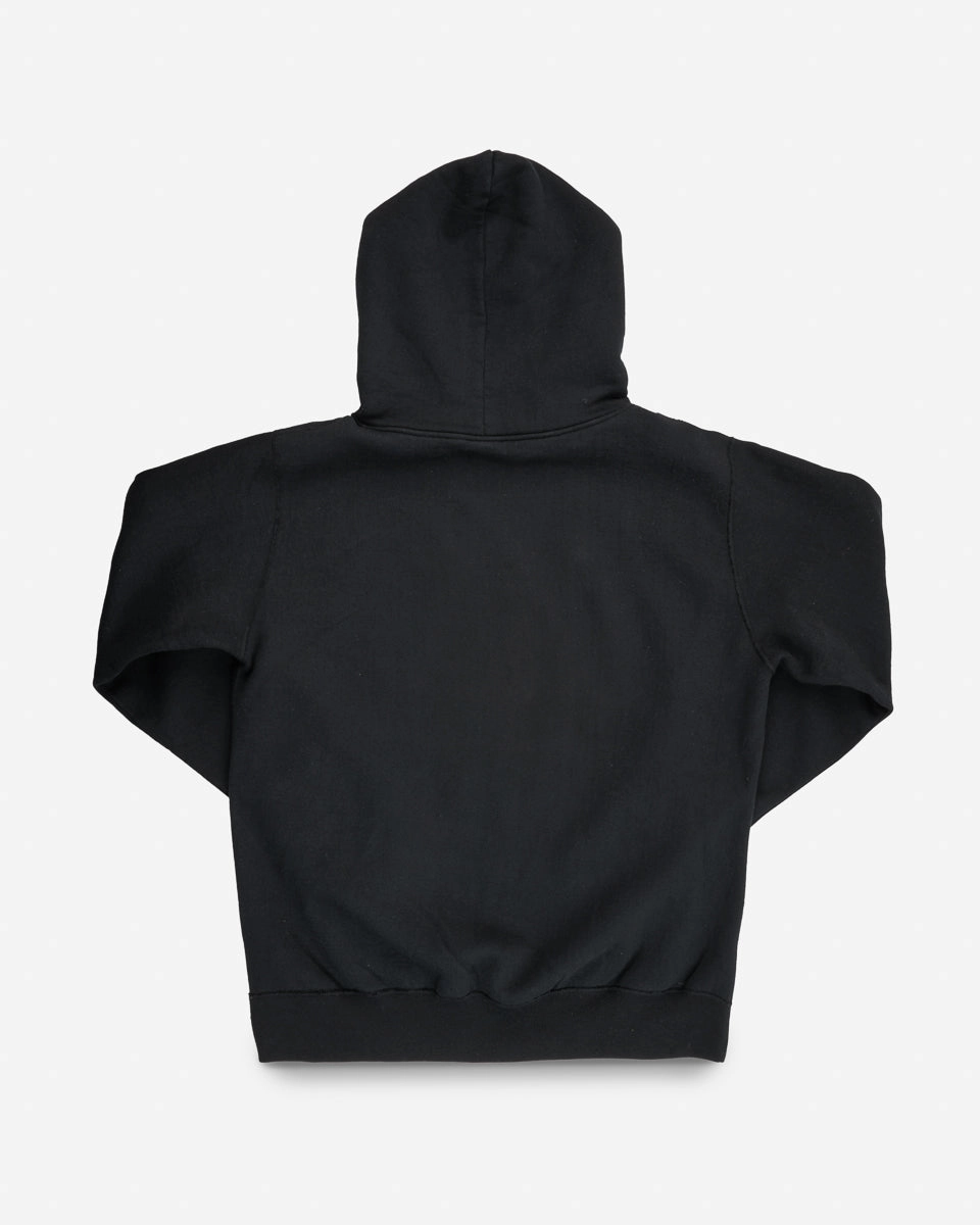Luxury Touch Forest Air Printed 14oz Ultra Heavyweight Loopwheel Cotton Hoodie - Black