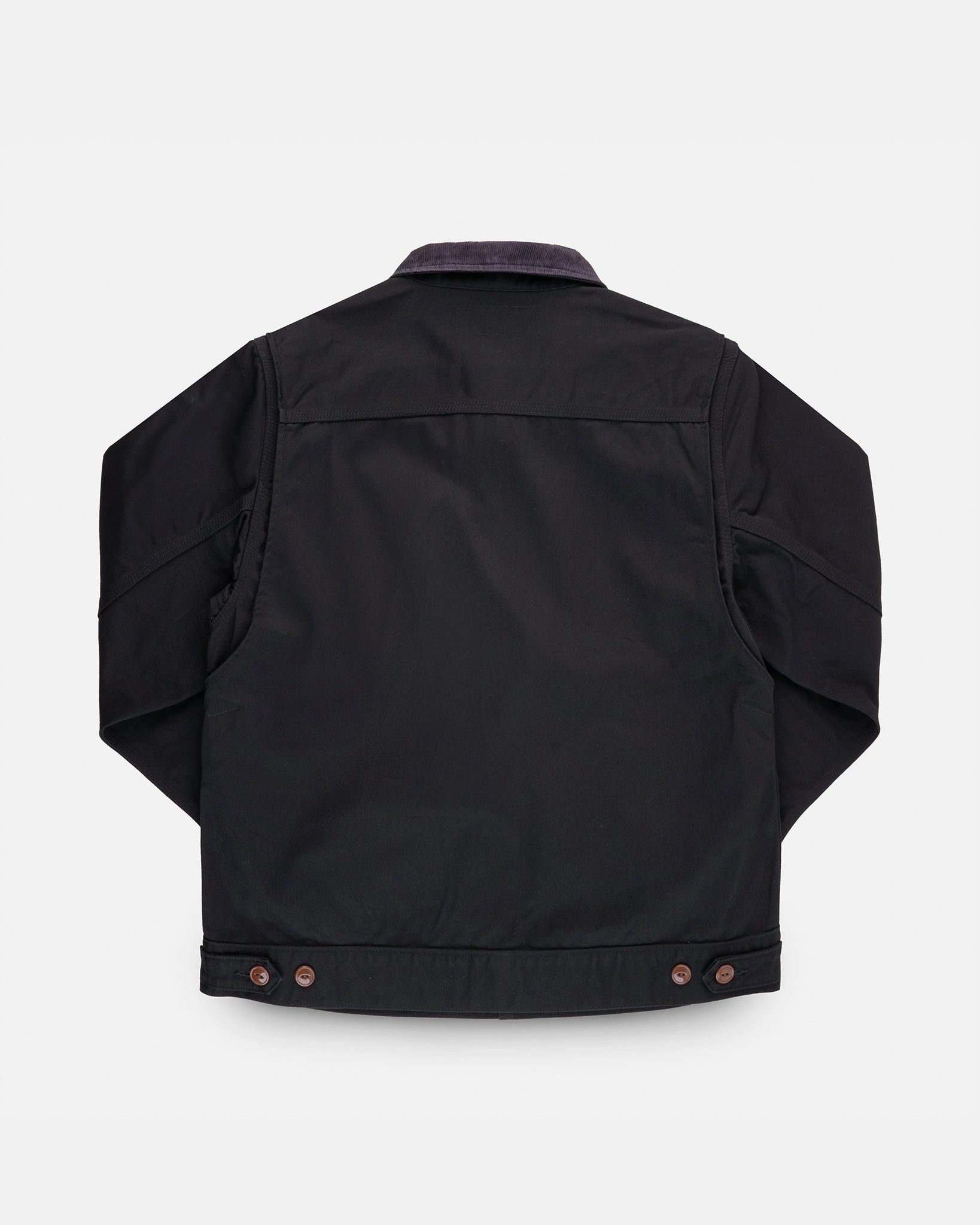 Noise Free Fabric 12oz Kurashikizome? Twill Work Jacket - Black