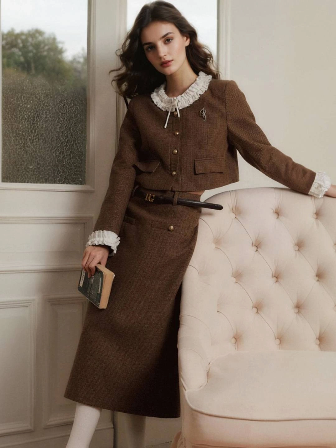 NonBindingCollar Penny Lace Neck Jacket