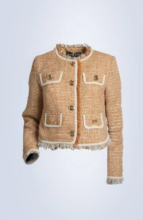 TWEED CROP JACKET Weatherproof Zippers