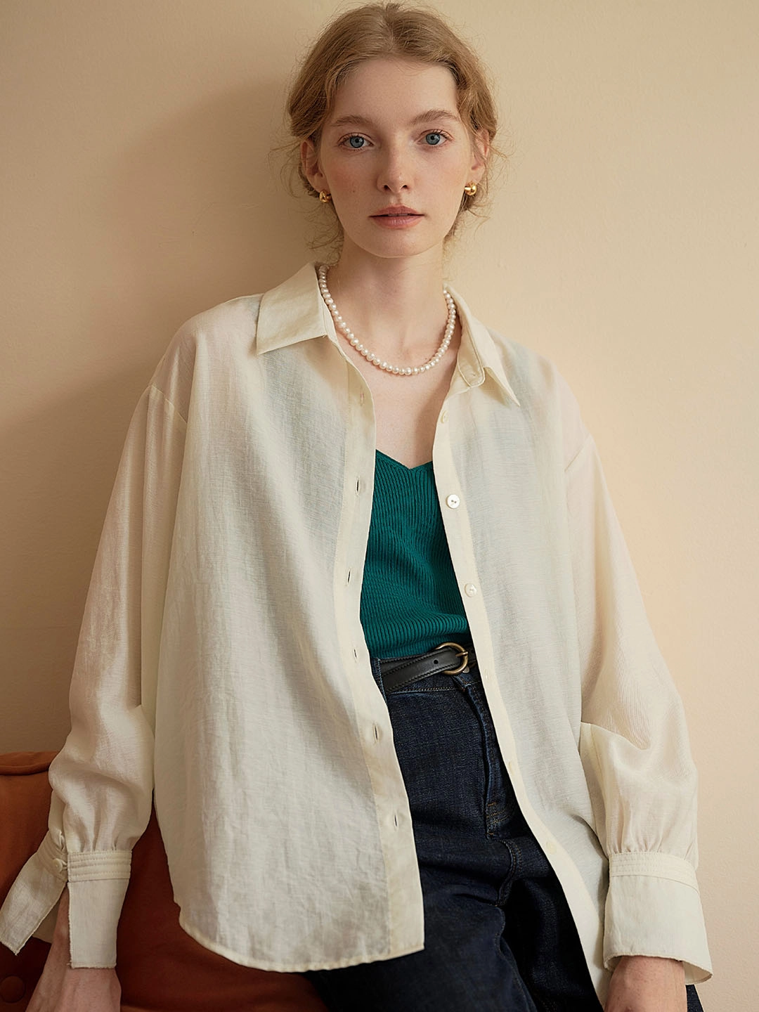 ??Final Sale??Harlee Casual All-match Side Slit Shirt Fame Glow