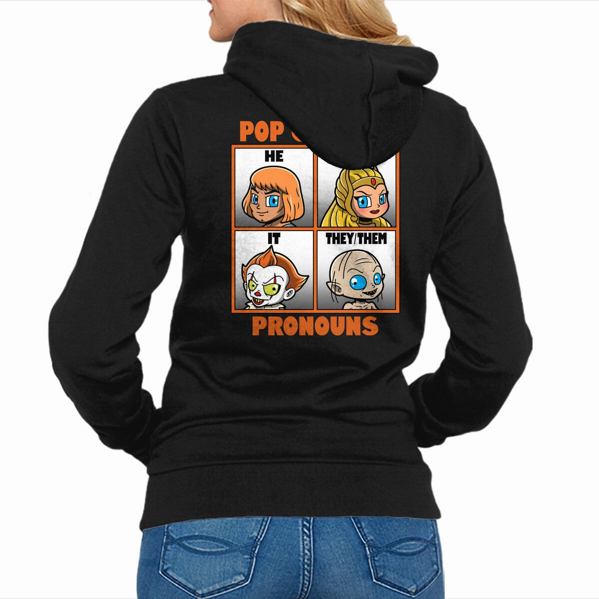 Cozy Hoodie Wear side pocket Pop Culture Pronouns