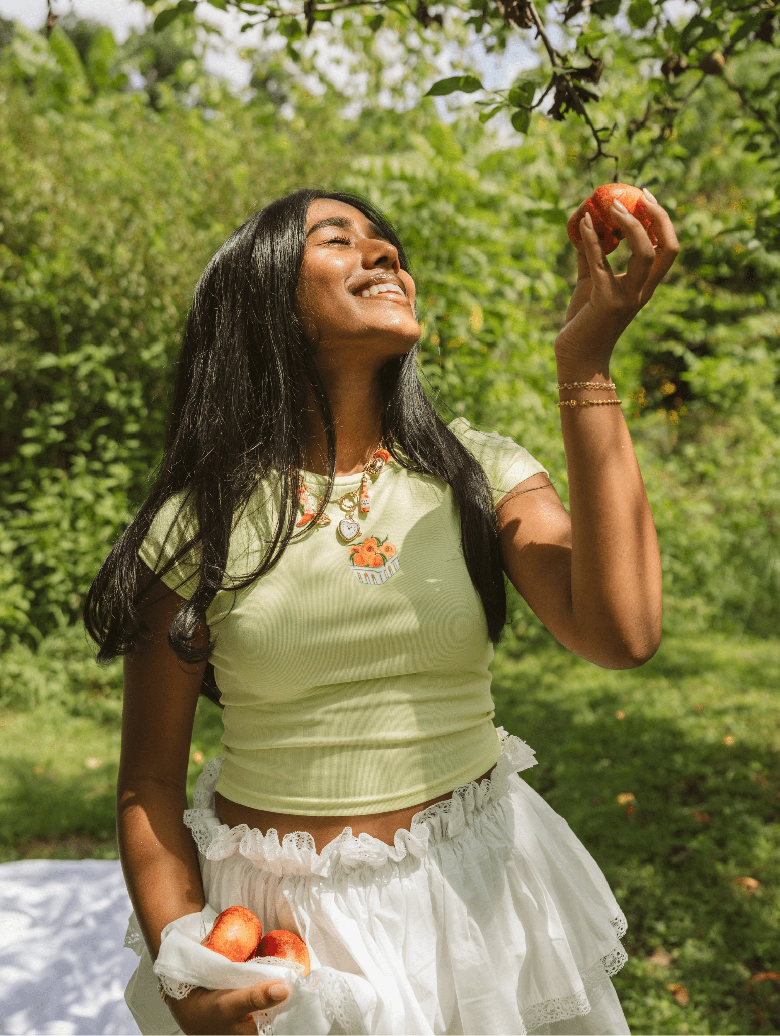 Recycled Polyester Active Look Peaches Baby Tee