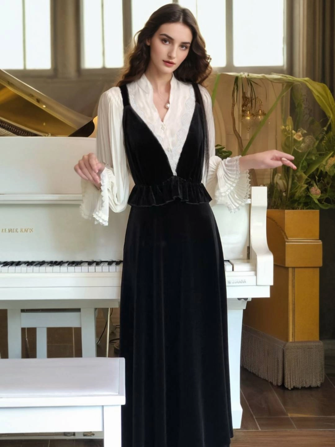 Rosalia V-Neck Dress Chic Fit