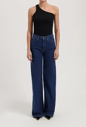 Sara High Loose - Stone Indigo Train Ease Soft Inner Lining