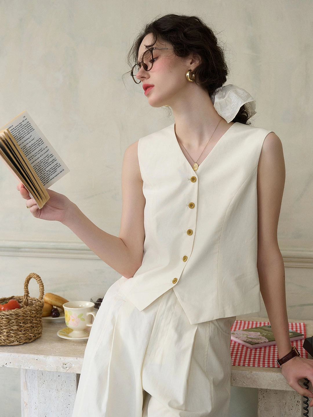 Youth Glow Michelle Casual V-neck Vest