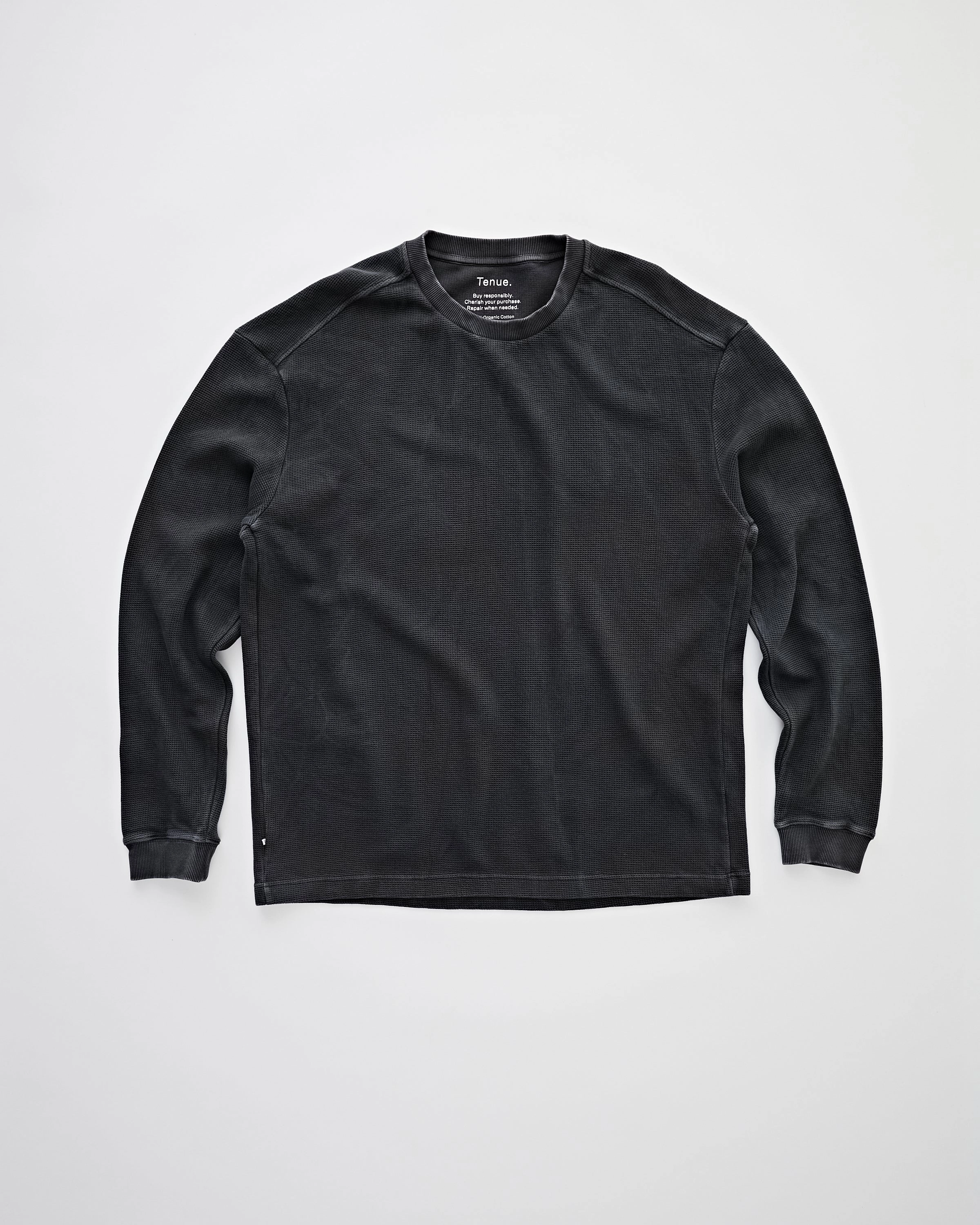 Brad T-Shirt Trashed Black Classic Sweater