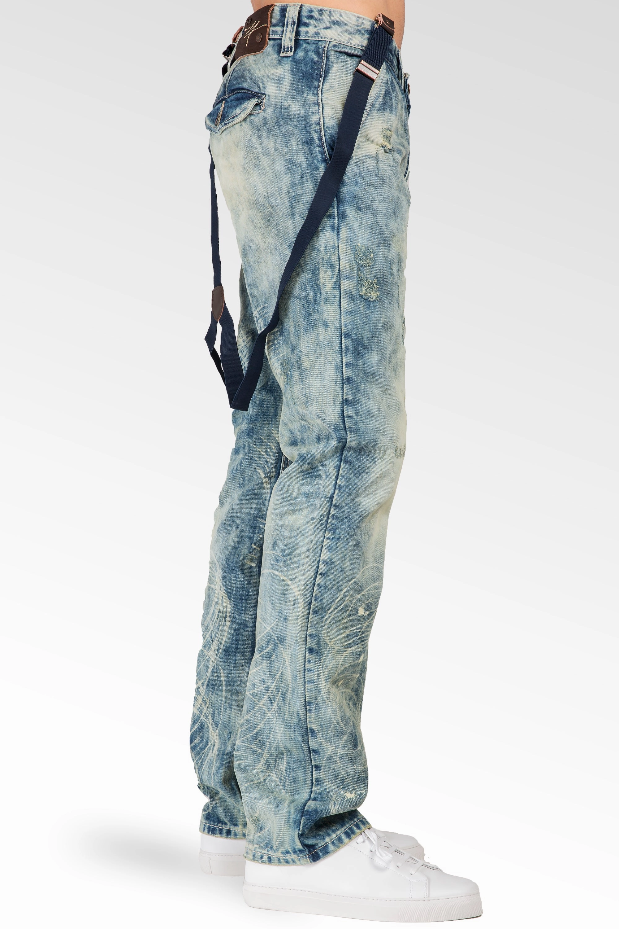 Comfortable Hoodie Love Core Slim Straight Premium Denim Distressed Acid Washed 5 Pocket Jeans