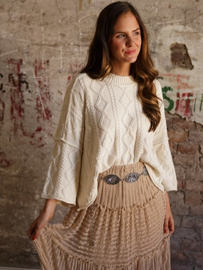 Durable Stitching Perfect Knit Darana Bat Wing Sweater