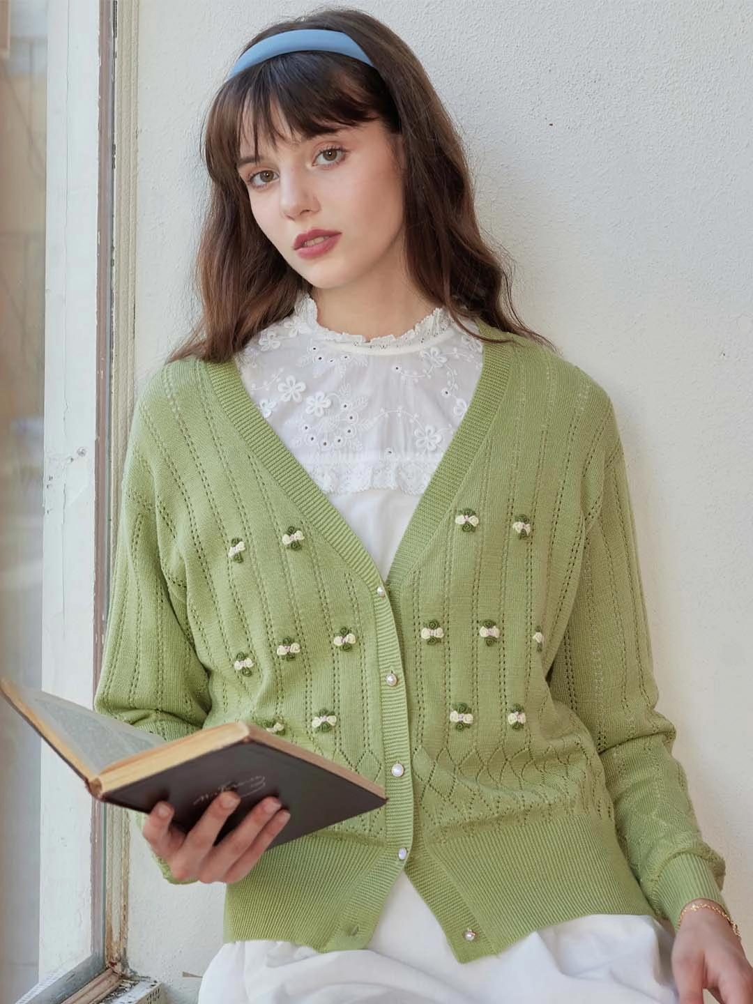 Soft Touch ??Flash Sale??Millie Pom Pom Detail Button Front Cardigan