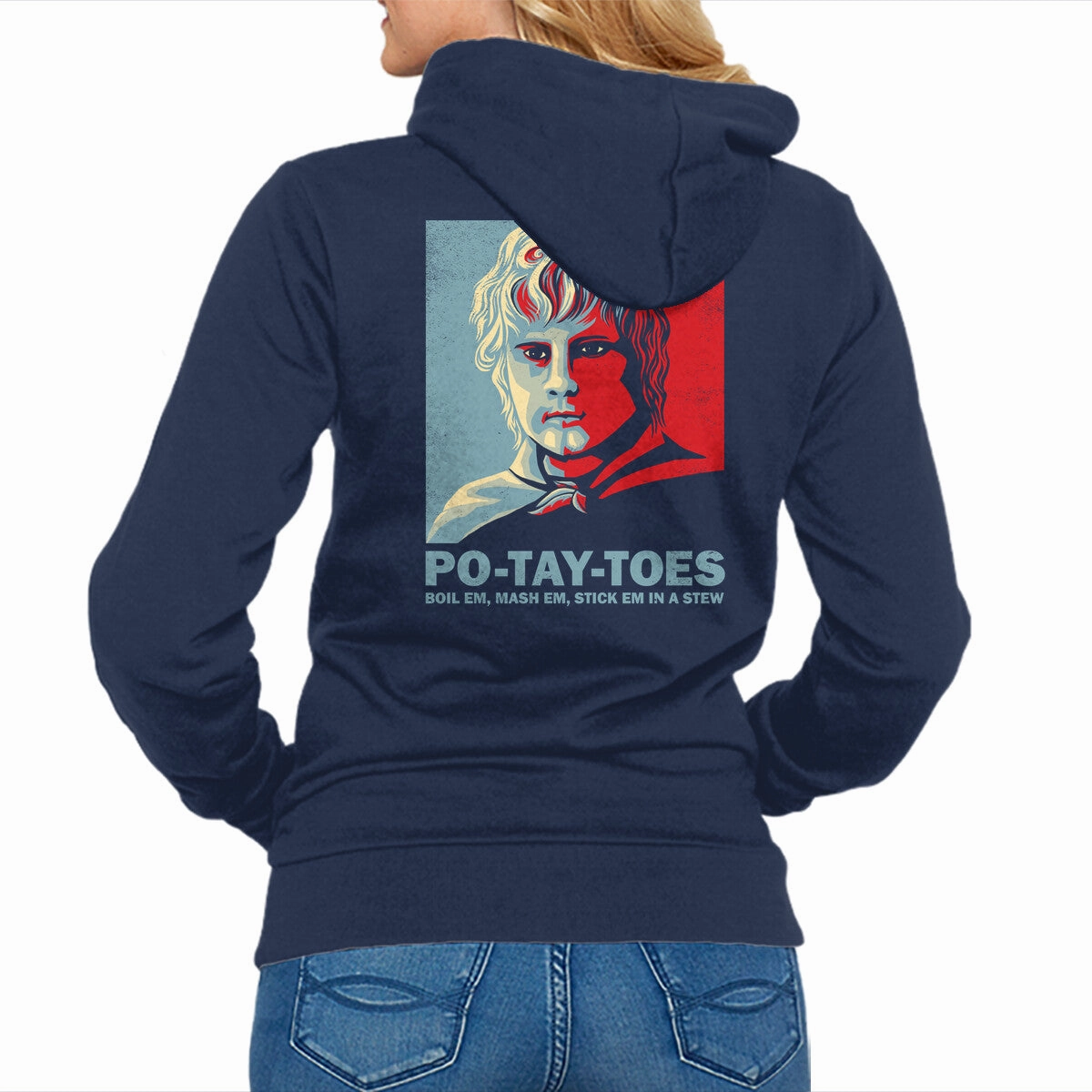 Sporty Style Drawcord Hood Po-Tay-Toes