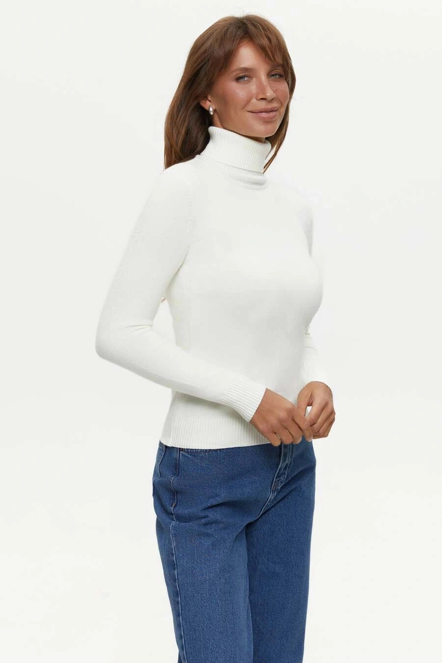Milk Basic Knit Turtleneck Sweater Soft Touch