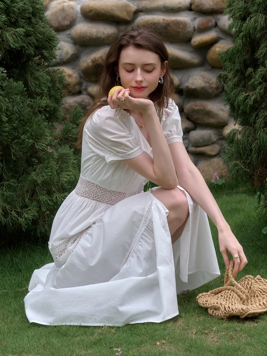 ??Final Sale??Ember V-Neck Hollow 100% Cotton Dress Summer Air