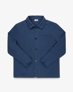 Smooth Finish STF 8oz Brushed Twill Chore Jacket - Navy