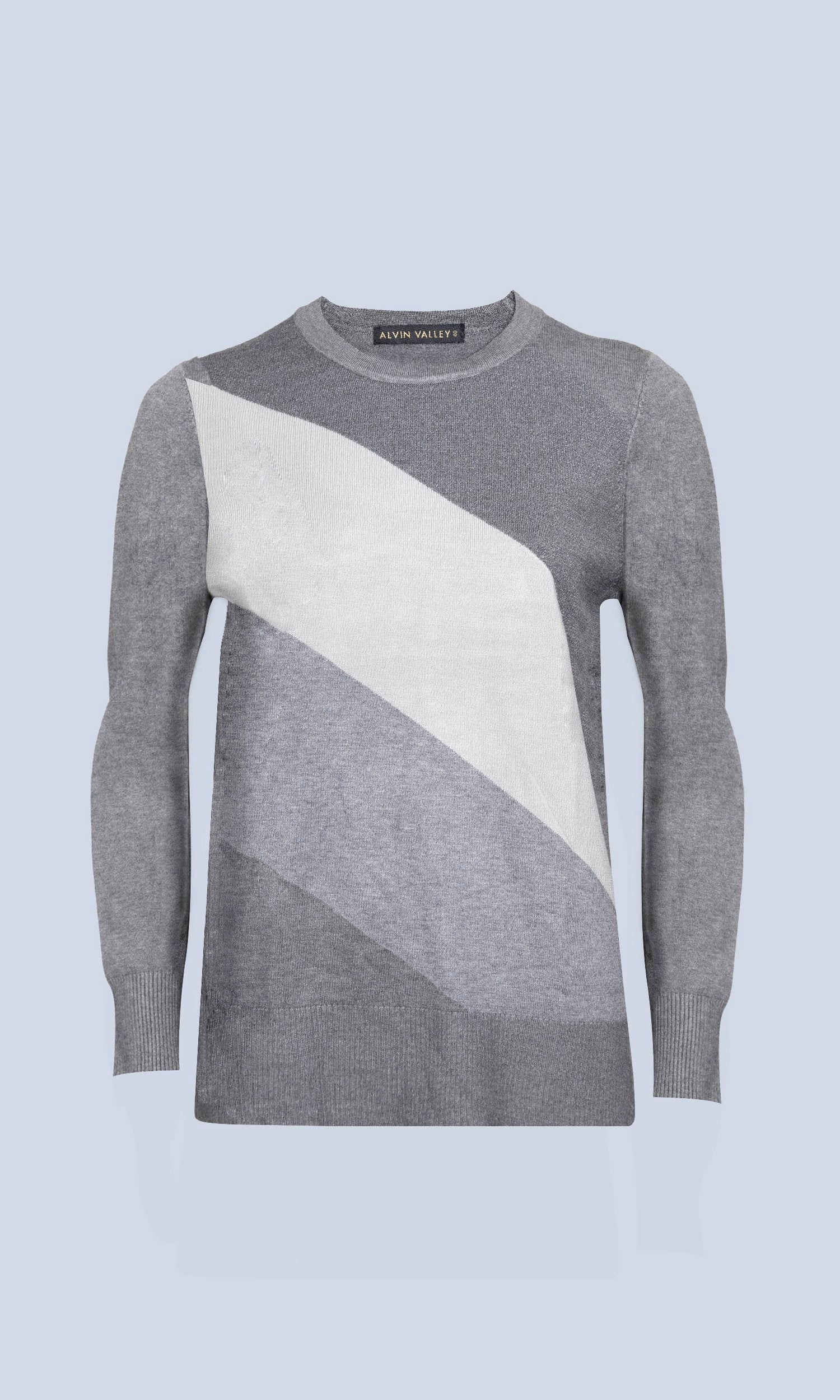 TRI COLOR LUREX KNIT TOP Casual Wear Fit Cold Day Fashion