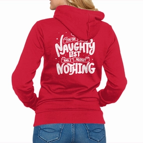 On The Naughty List And I Regret Nothing Casual tops