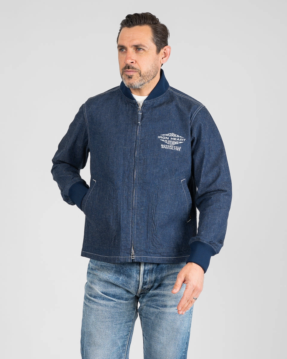 10oz Nep Denim Windbreaker - Indigo Ethical Manufacturing