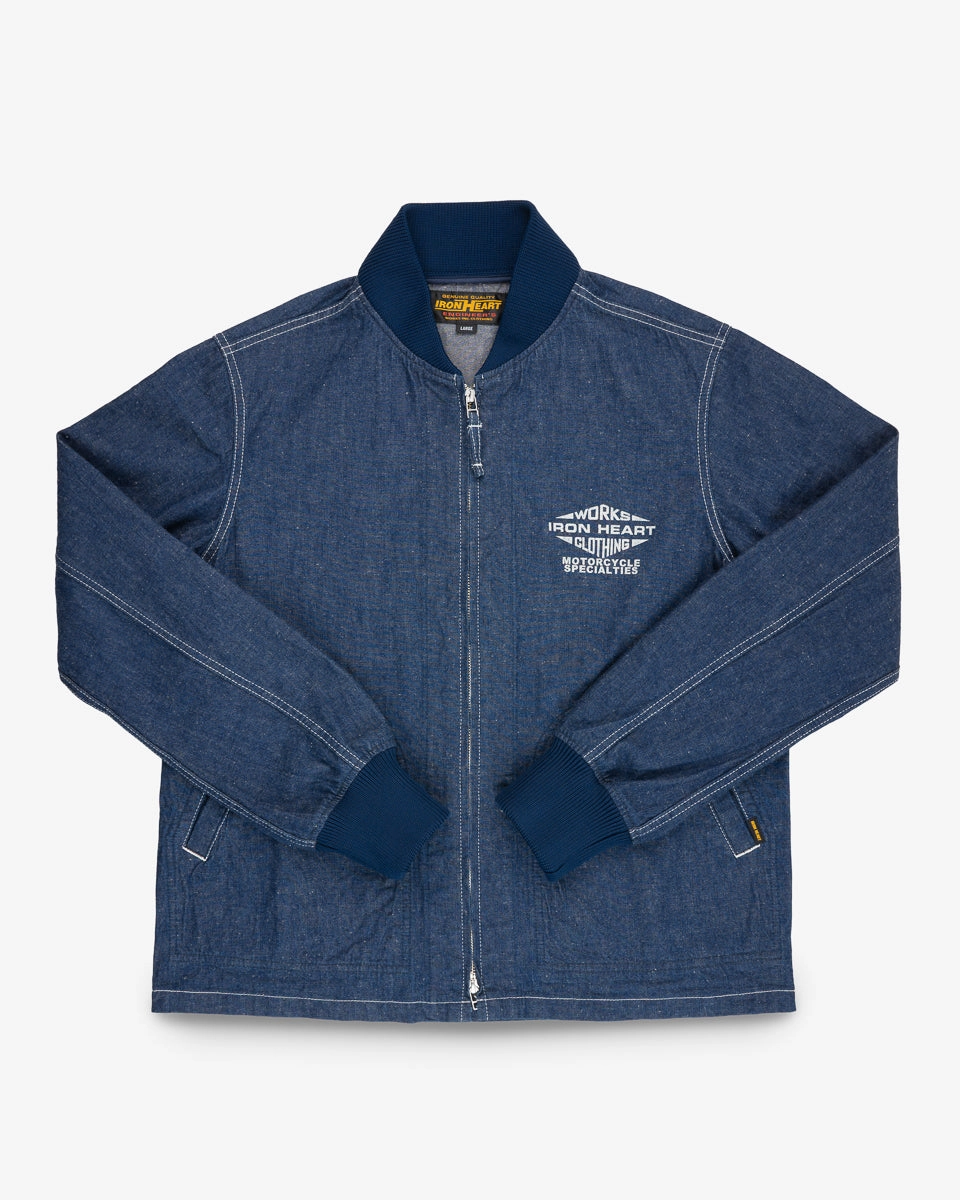 Multi Pocket Layout 10oz Nep Denim Windbreaker - Indigo