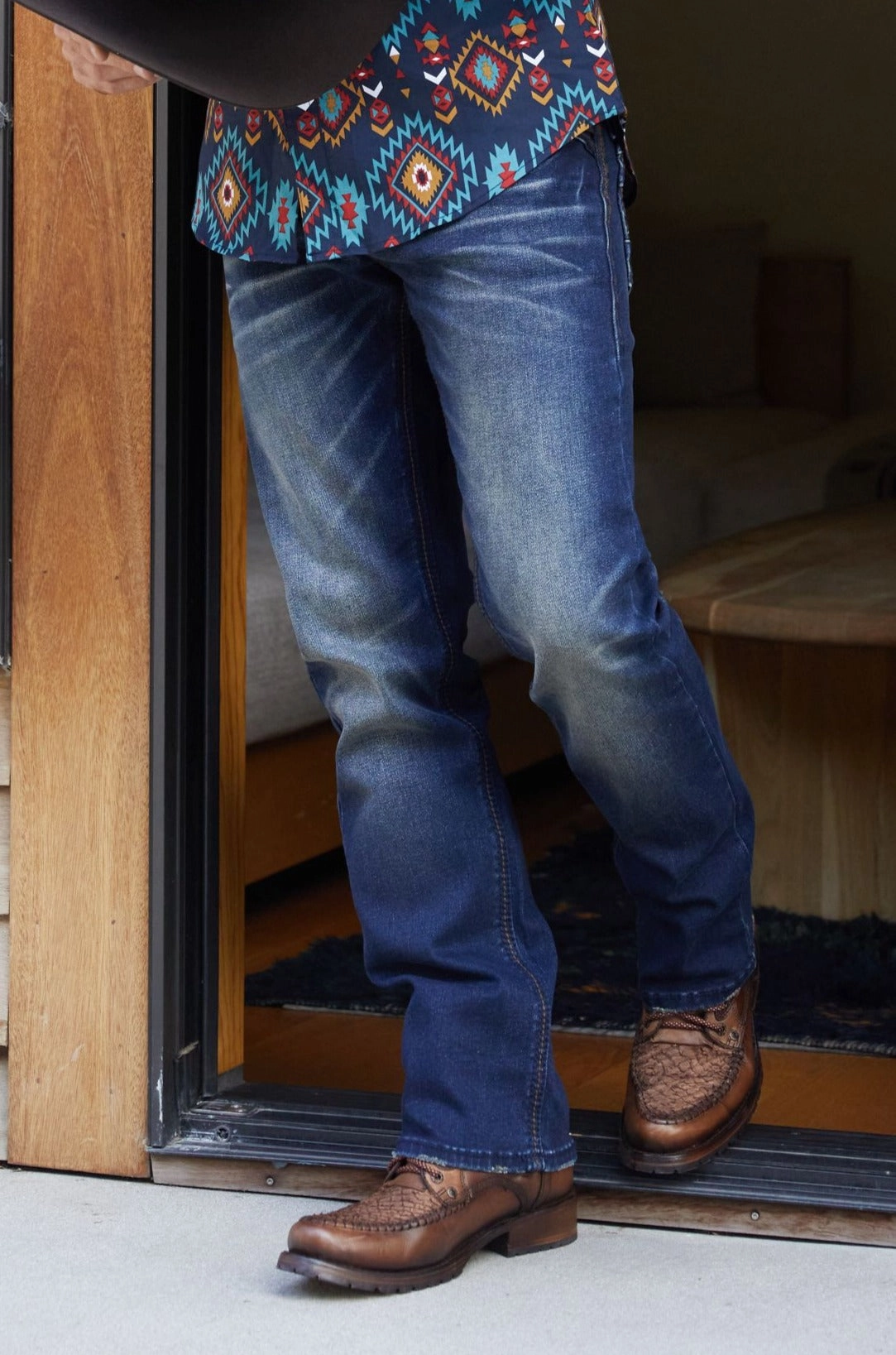 Comfy Classic High Quality Simple Utility Holt Men's Slim Boot Cut Jeans