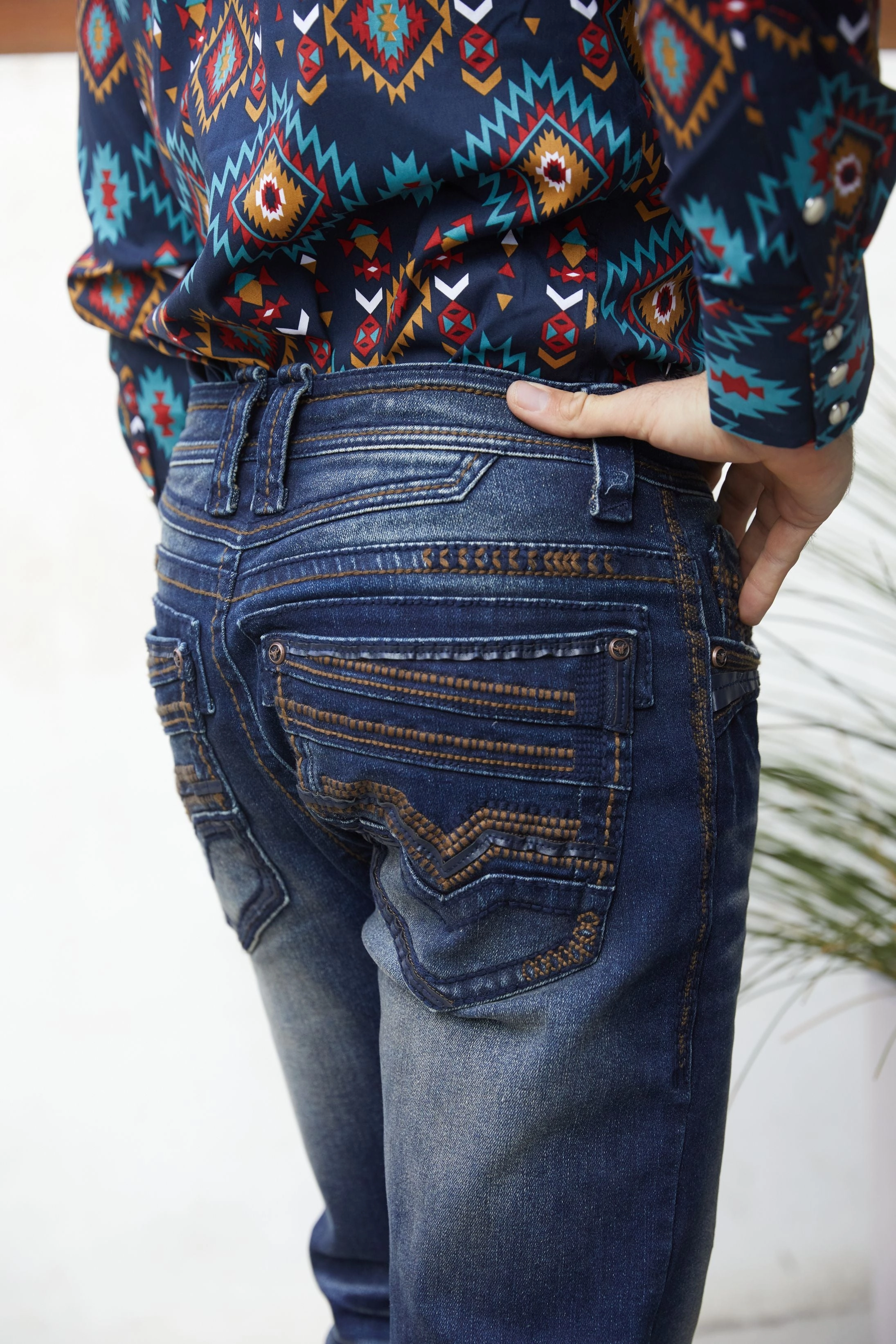 Simple Choice Holt Men's Slim Boot Cut Jeans