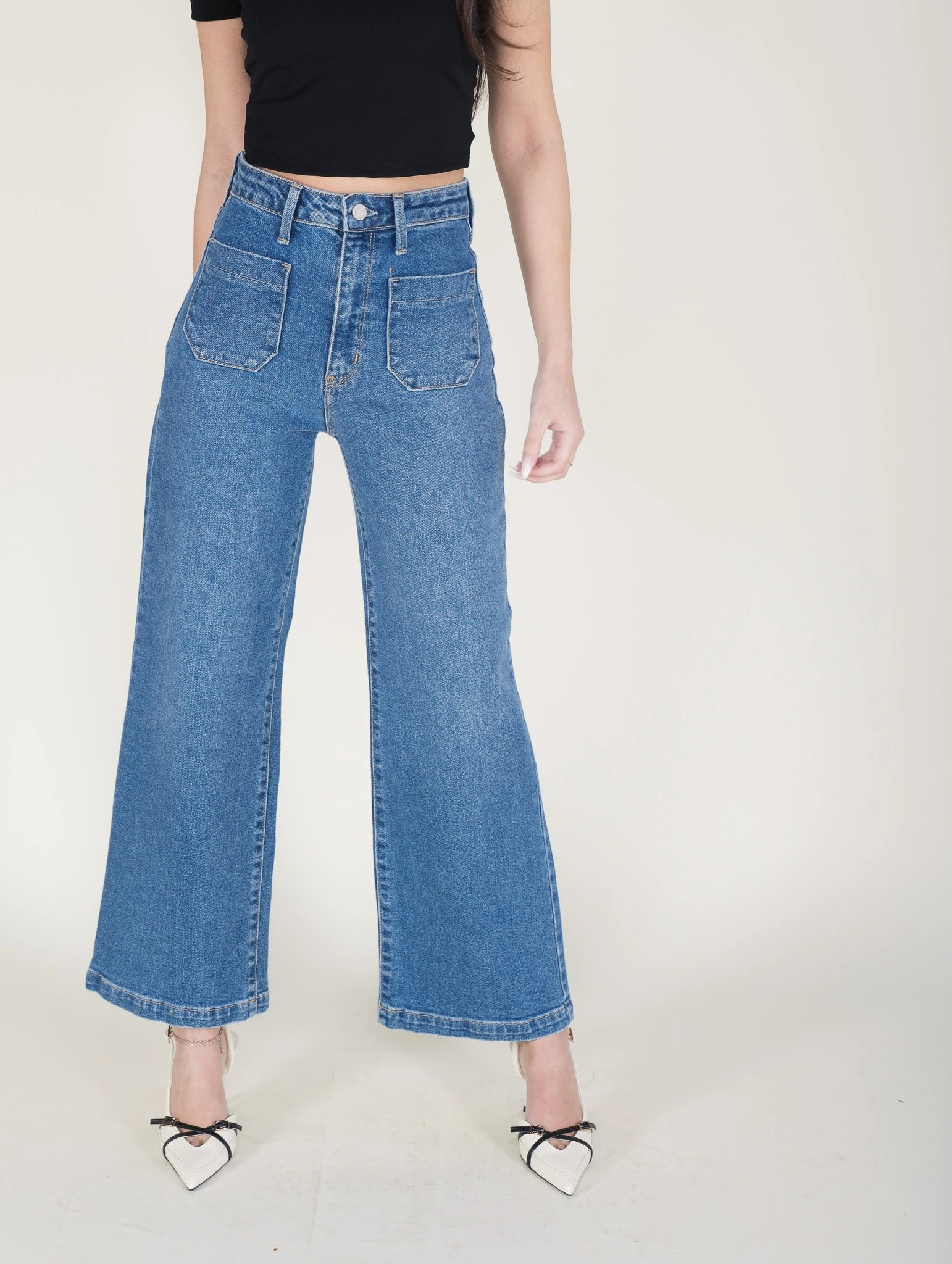 Love You Still Denim Anti Slip Waistband Basic Piece