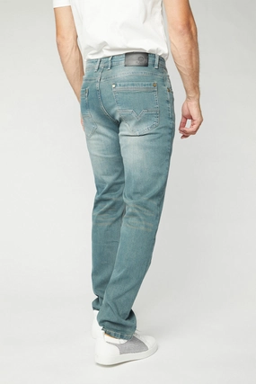 Road Trip Affordable Daily Uniform Pax Men's Lt Blue Slim Stretch Jeans