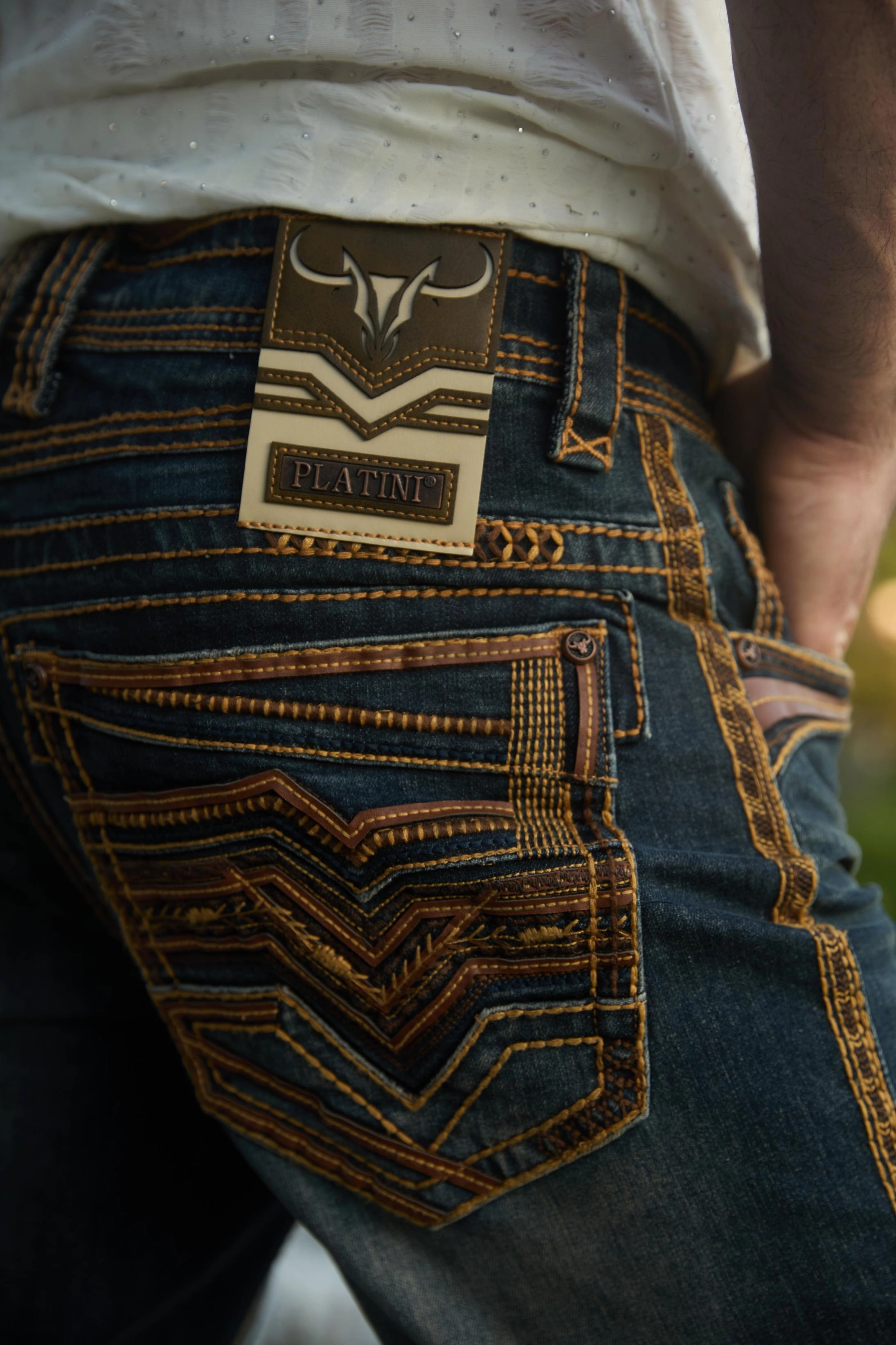 Versatile Weekend Style Holt Men's Dark Stone Slim Boot Cut Jeans