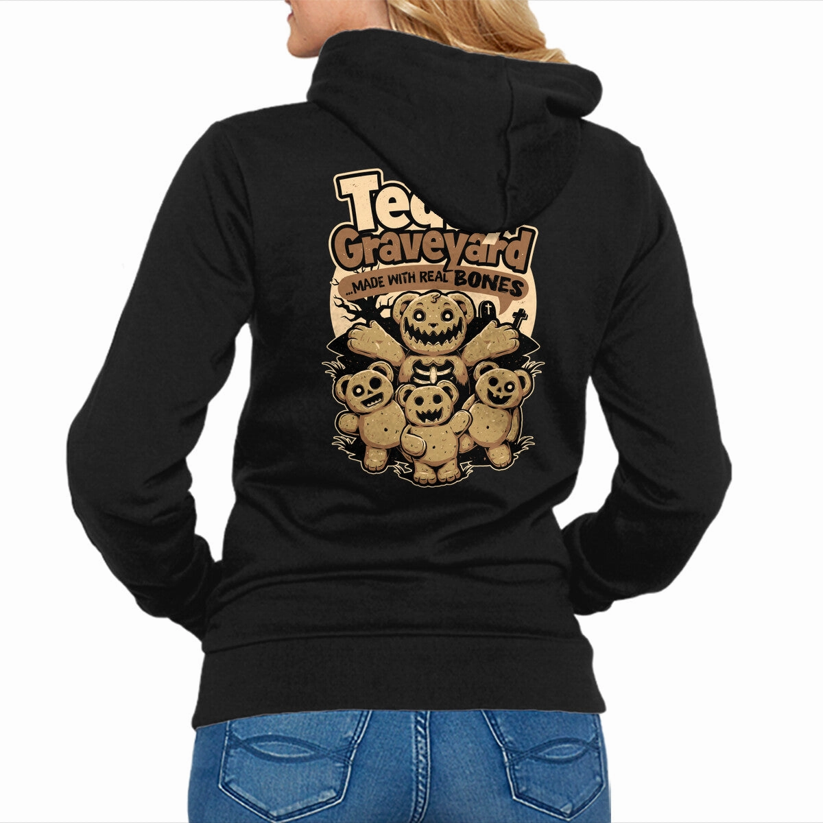 Teddy Graveyard Snack product semi formal grace Relaxed Fit Hoodie