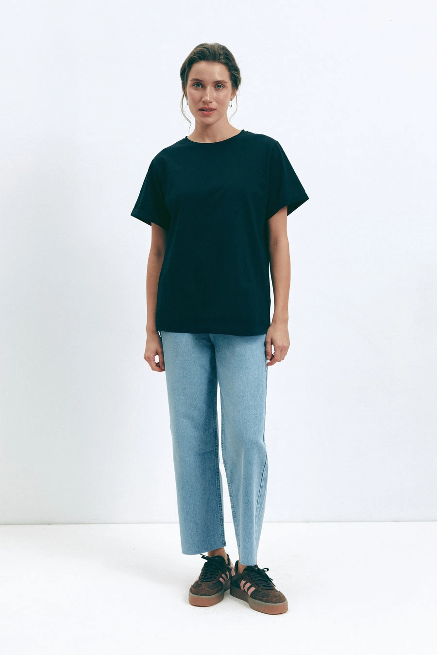 ThermalRegulatingFabric Champion Glow Black Oversized Roll Up Sleeve T-Shirt