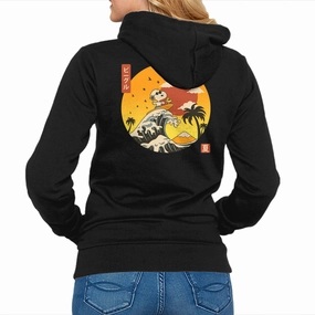The Great Beagle Off Kanagawa Fashionable Hoodie Weekend Casual