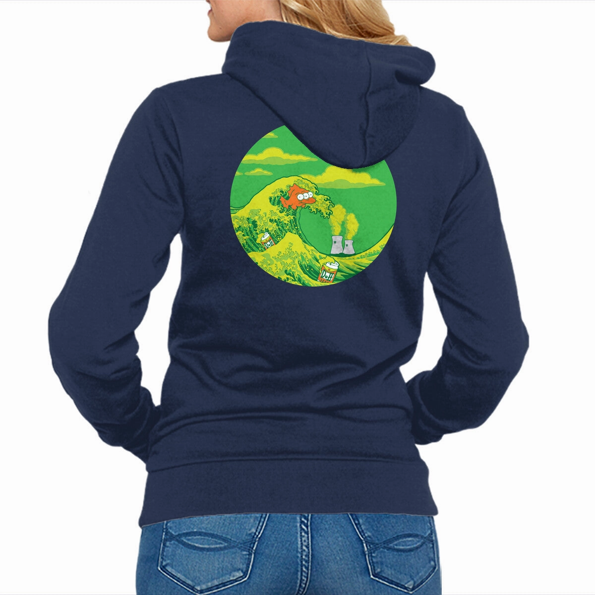 The Great Wave Off Springfield Smart Hoodie Bow Accents