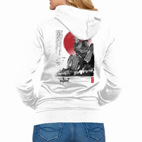 Party Ready Lightweight Hoodie The Iron Giant In Japan Sumi-e