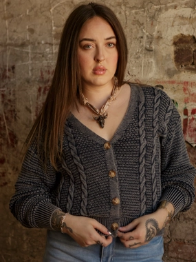 Larkin Cardigan Hypoallergenic Lining Reinforced Shoulder Design