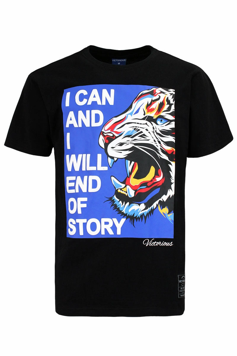 Tiger Story T-shirts Lightweight Fashion Fuzz Free Surface