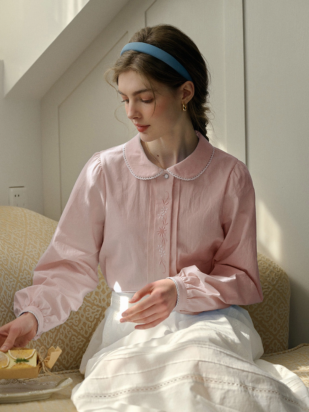 Fast Fit ??Final Sale??Cadence Doll Collar Eedwardian Style Blouse