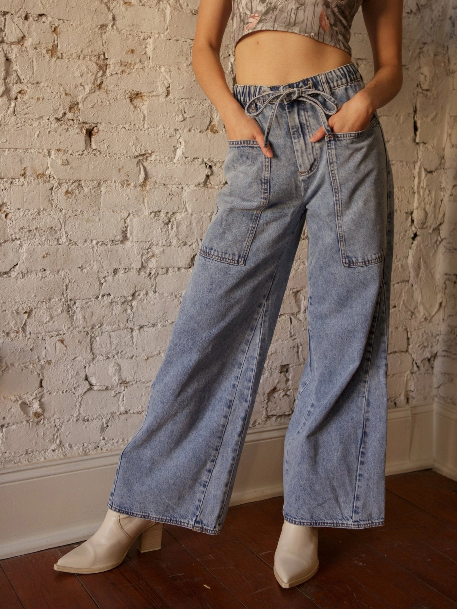 Speed Soul Mickey Drawstring Jeans