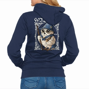 Owl Wizard Merlin pattern trend Outdoor Hoodie