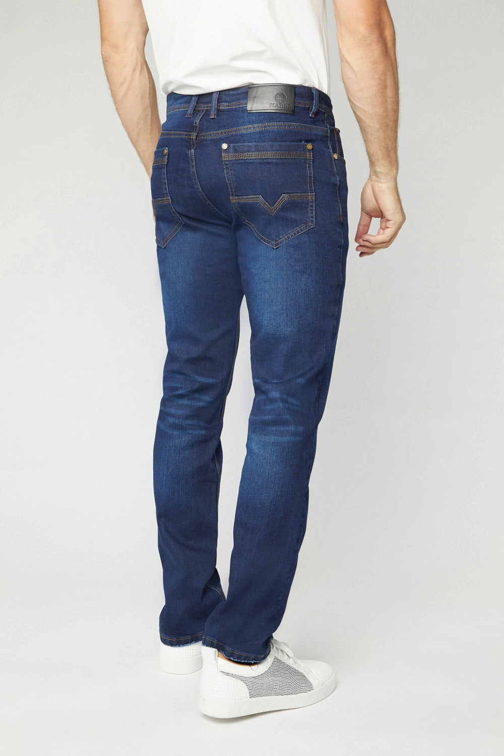 Match With All Soft Texture Pax Men's Dk Blue Slim Stretch Jeans