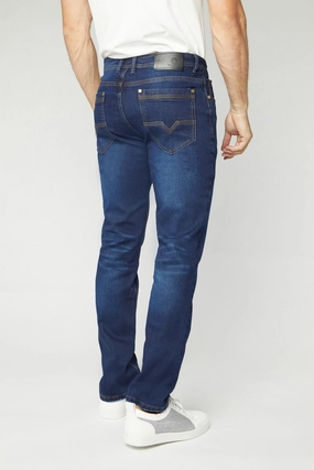 Match With All Soft Texture Pax Men's Dk Blue Slim Stretch Jeans