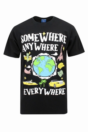 Beachwear Casual Comfort Design Somewhere T-shirts