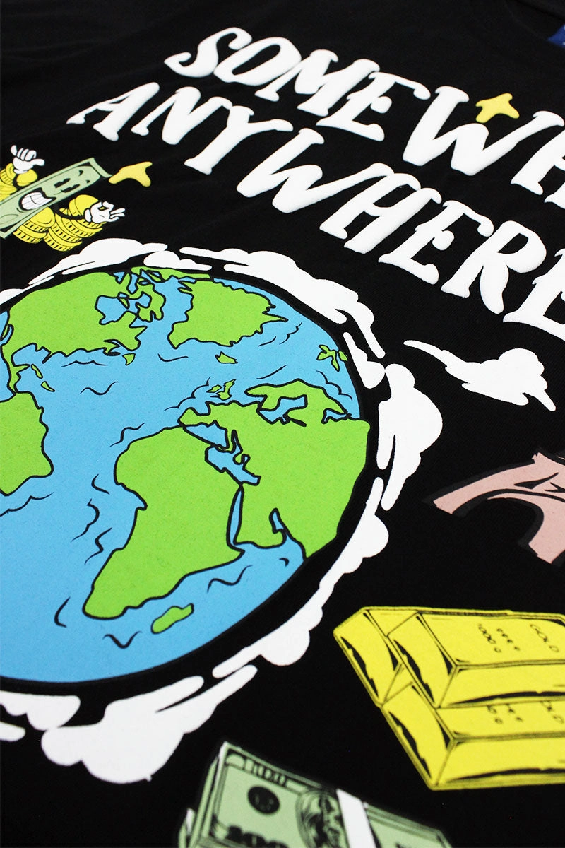 Somewhere T-shirts Layered Hem Design Stylish Layer Look