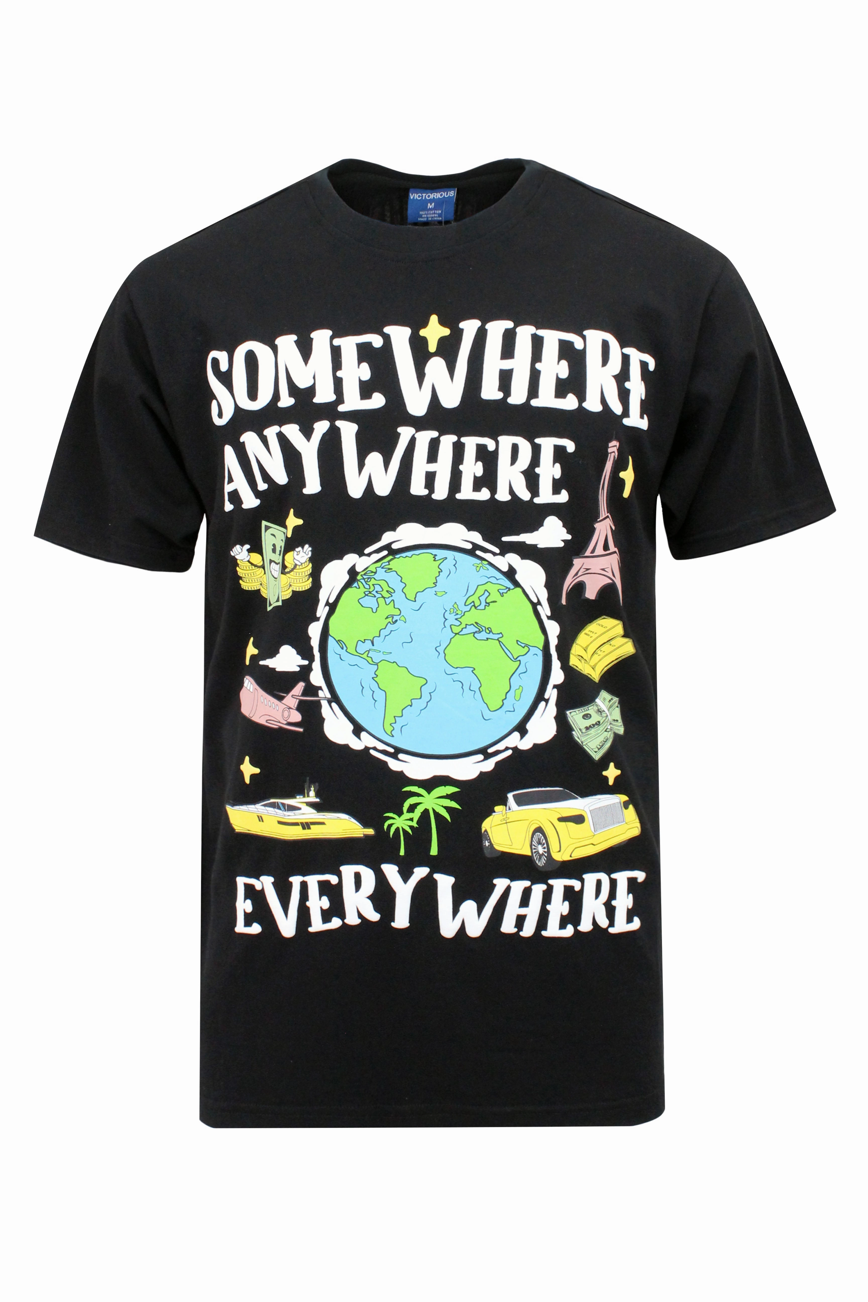 Beachwear Casual Comfort Design Somewhere T-shirts